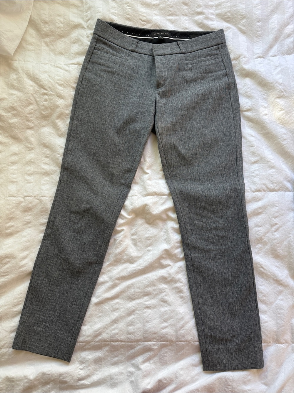 Banana Republic Straight-Leg Grey Dress Jeans